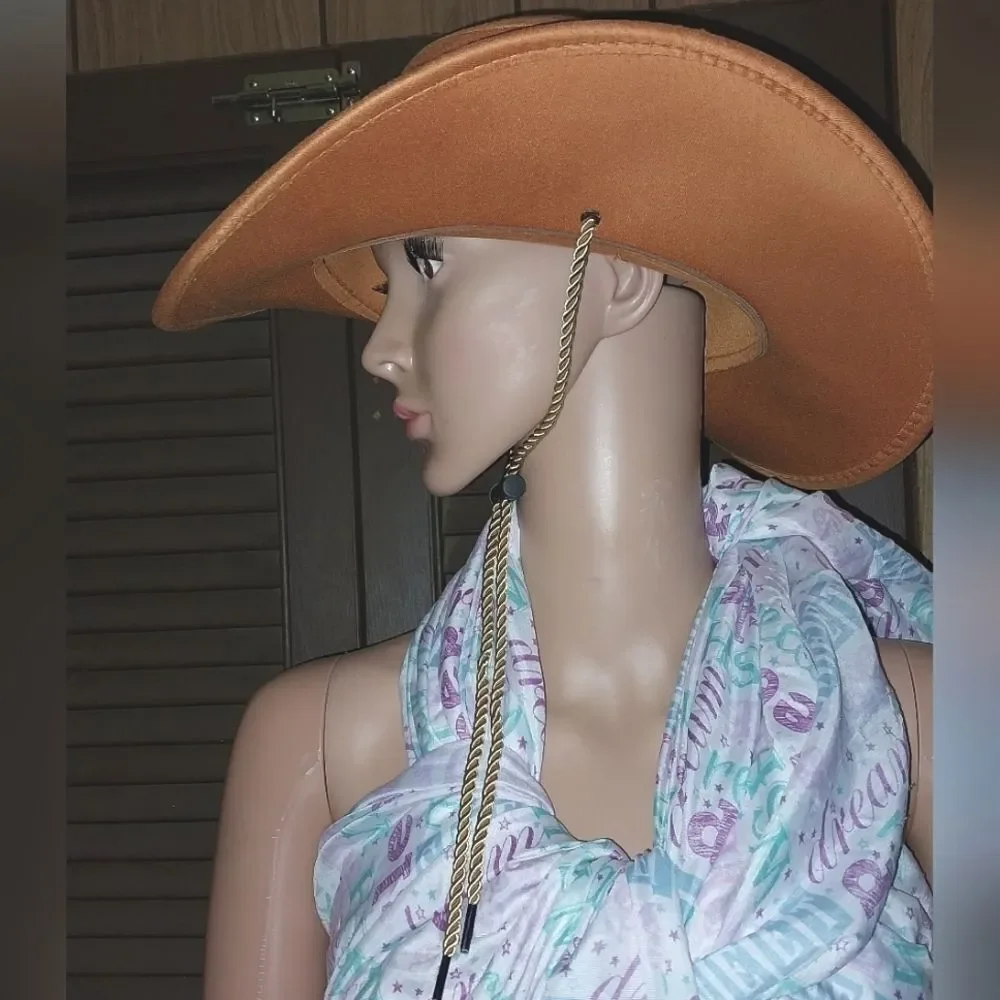 Vintage western style outdoor cowboy hat