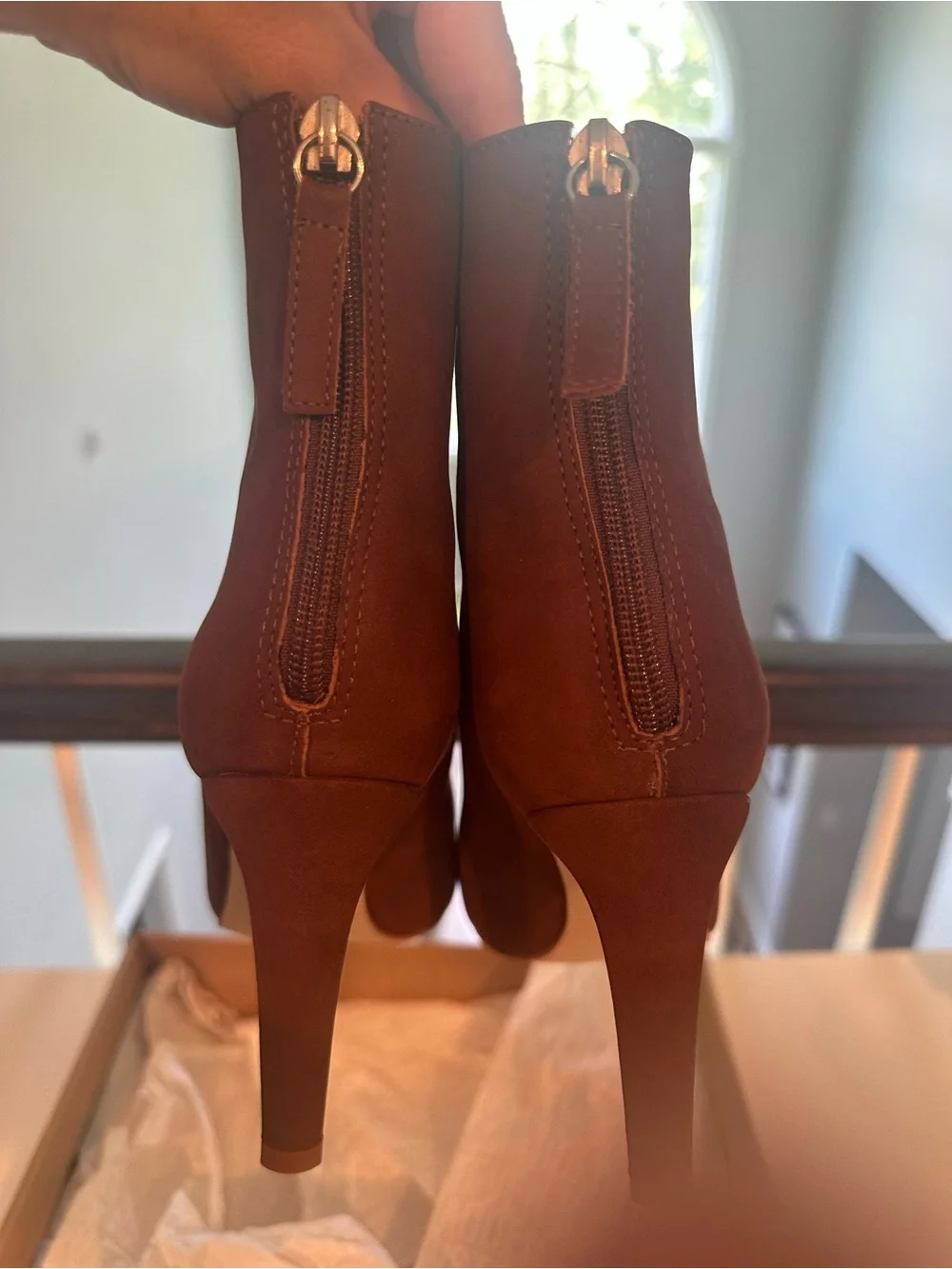 Steve Madden Chestnut Pointed-Toe Stiletto Ankle Boots