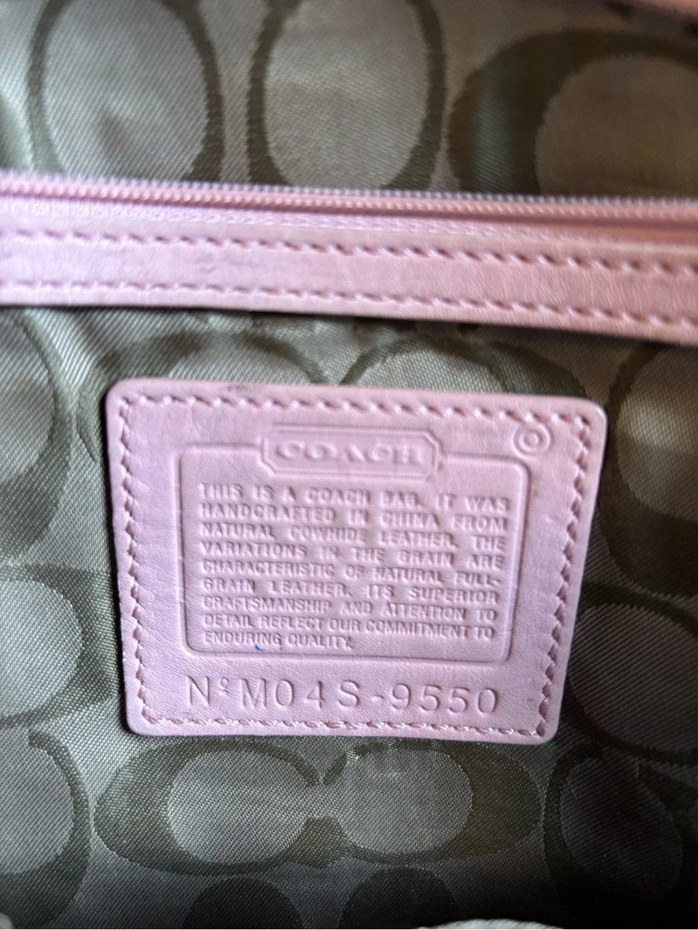 Coach leather shoulder
