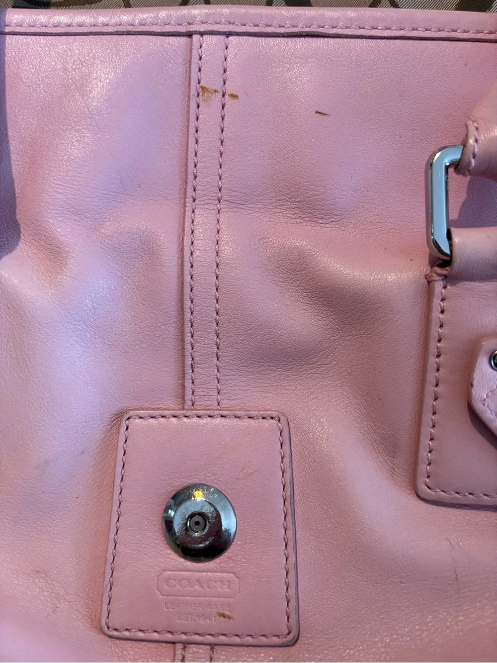 Coach leather shoulder
