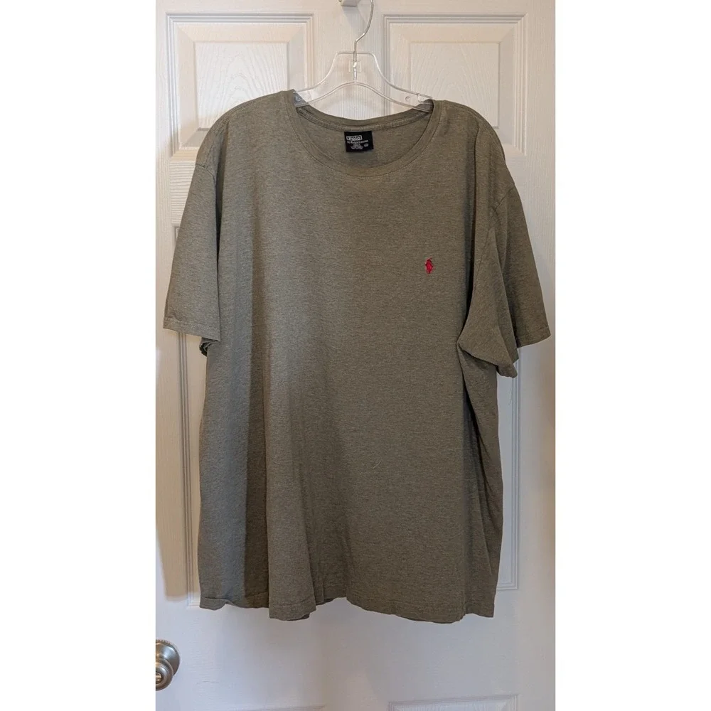 POLO Ralph Lauren GRAY GREEN Performance Short Sleeve T-Shirt XXL - (003-A)