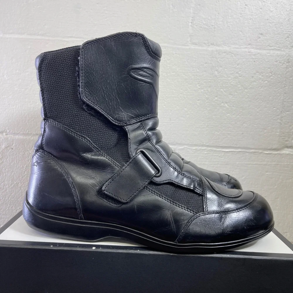 Alpinestars‎ Ridge 13634 Black Leather Waterproof Motorcycle Riding Boot Mens 12