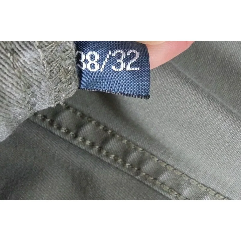 Polo Ralph Lauren Chino Pants Men's 38X32 Green 650 Straight 5 Pocket Flat Front