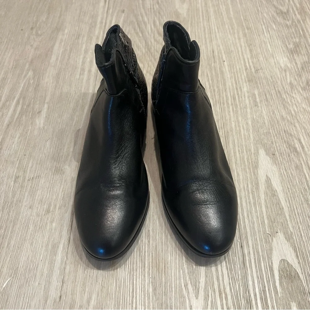 Rebecca Minkoff snakeskin booties ankle