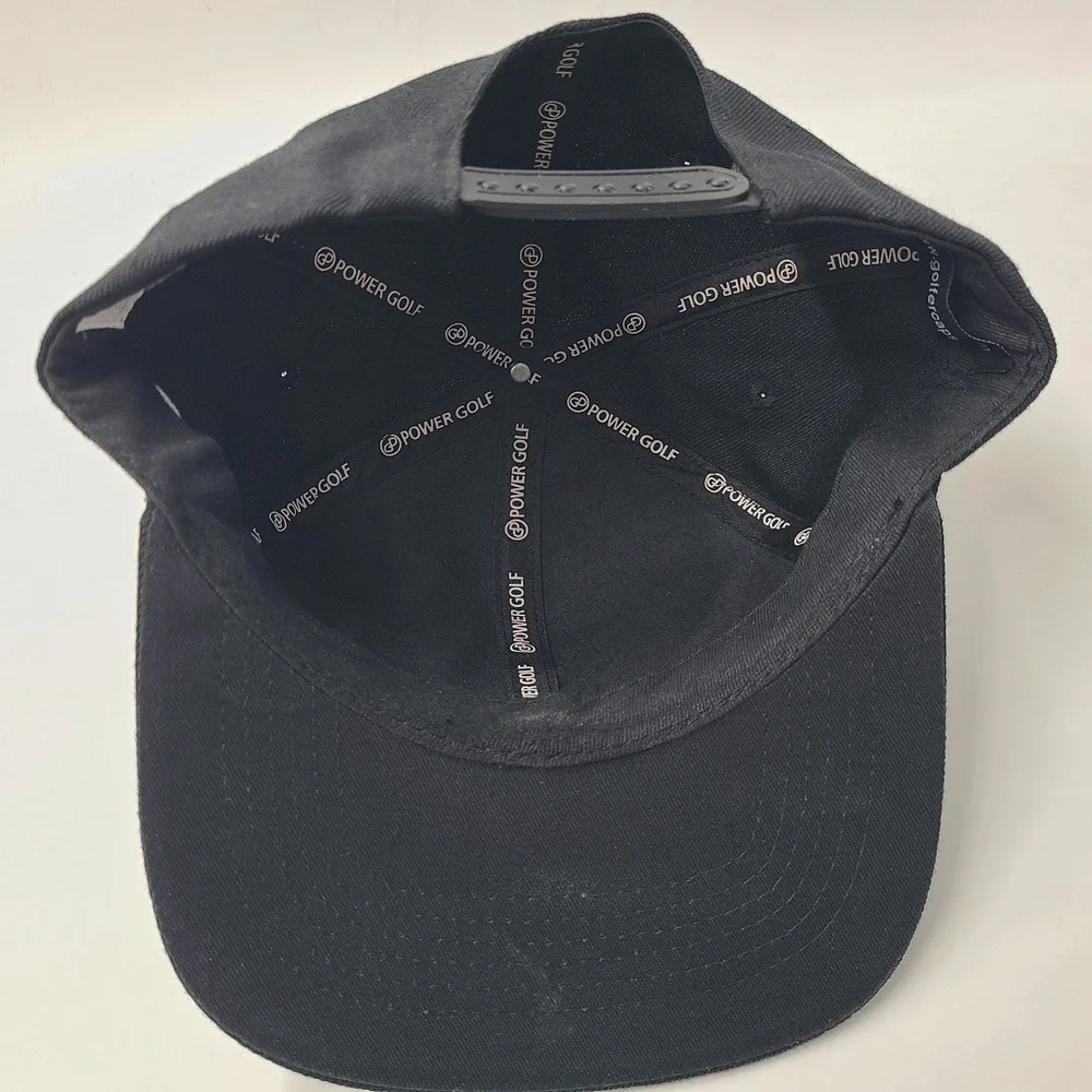 Titties‎ Hat Snapback Power Golf Black White Parody Script Logo Wool Blend Men