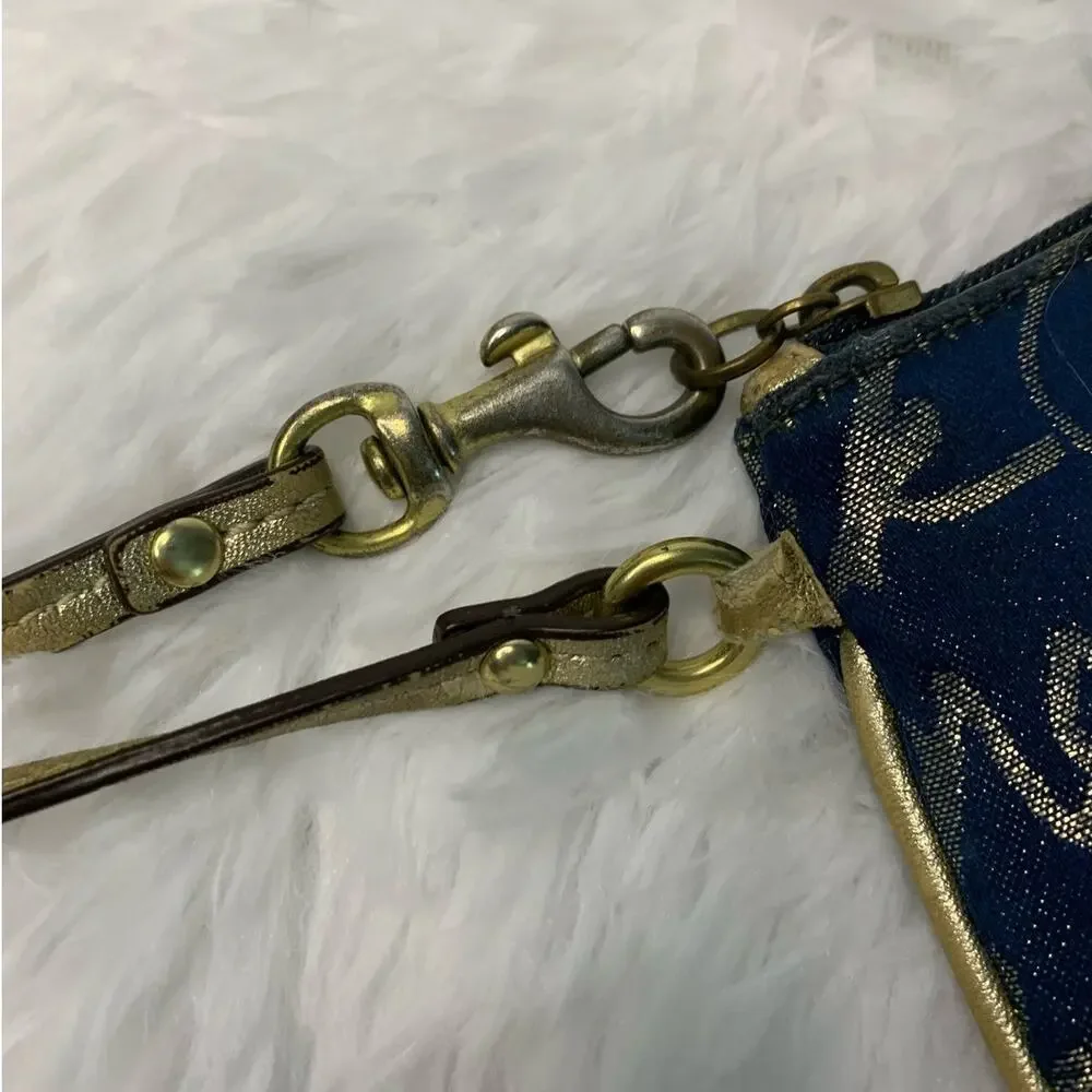 Coach Heart Scribble Wristlet