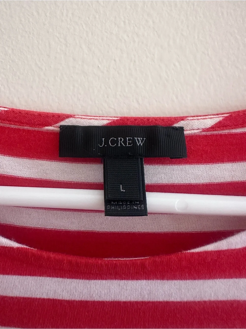J. Crew red white