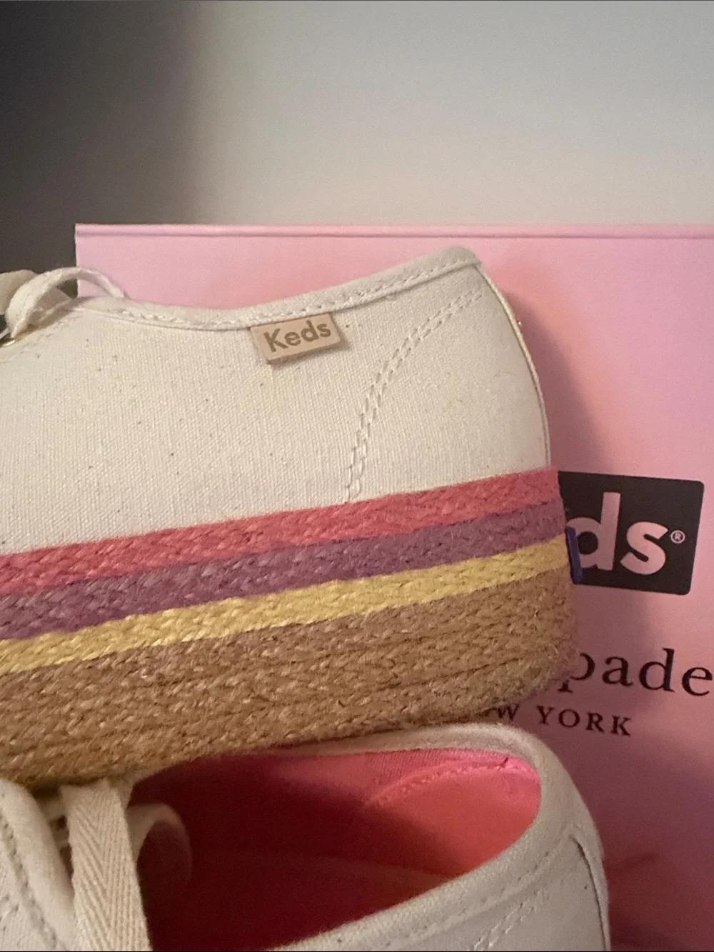 kate spade cream canvas