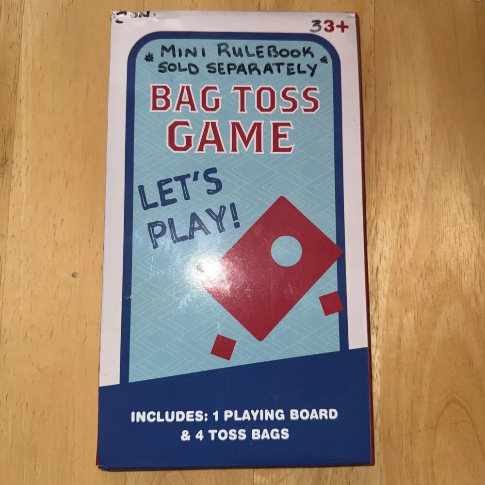 Champion Table Top Toss Mini Bean Bag Toss Game One Playing Board w/ 4 Toss Bags