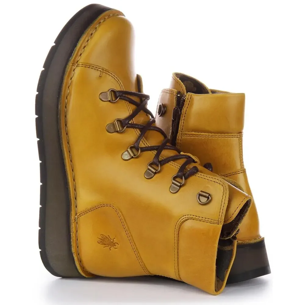 FLY LONDON WOMEN'S ROXY094FLY ANKLE BOOT, MUSTARD, 5 UK