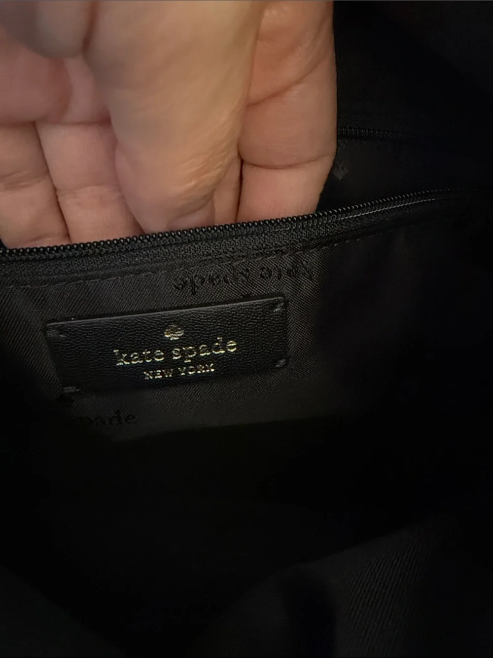 kate spade minimal black