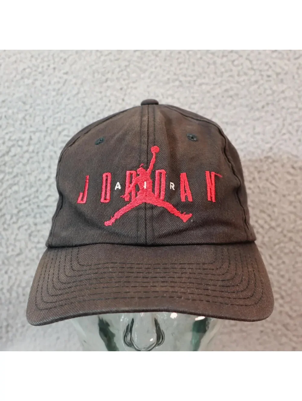 Nike Jumpman Air Jordan Hat Youth OS Snapback Black Vtg 90s