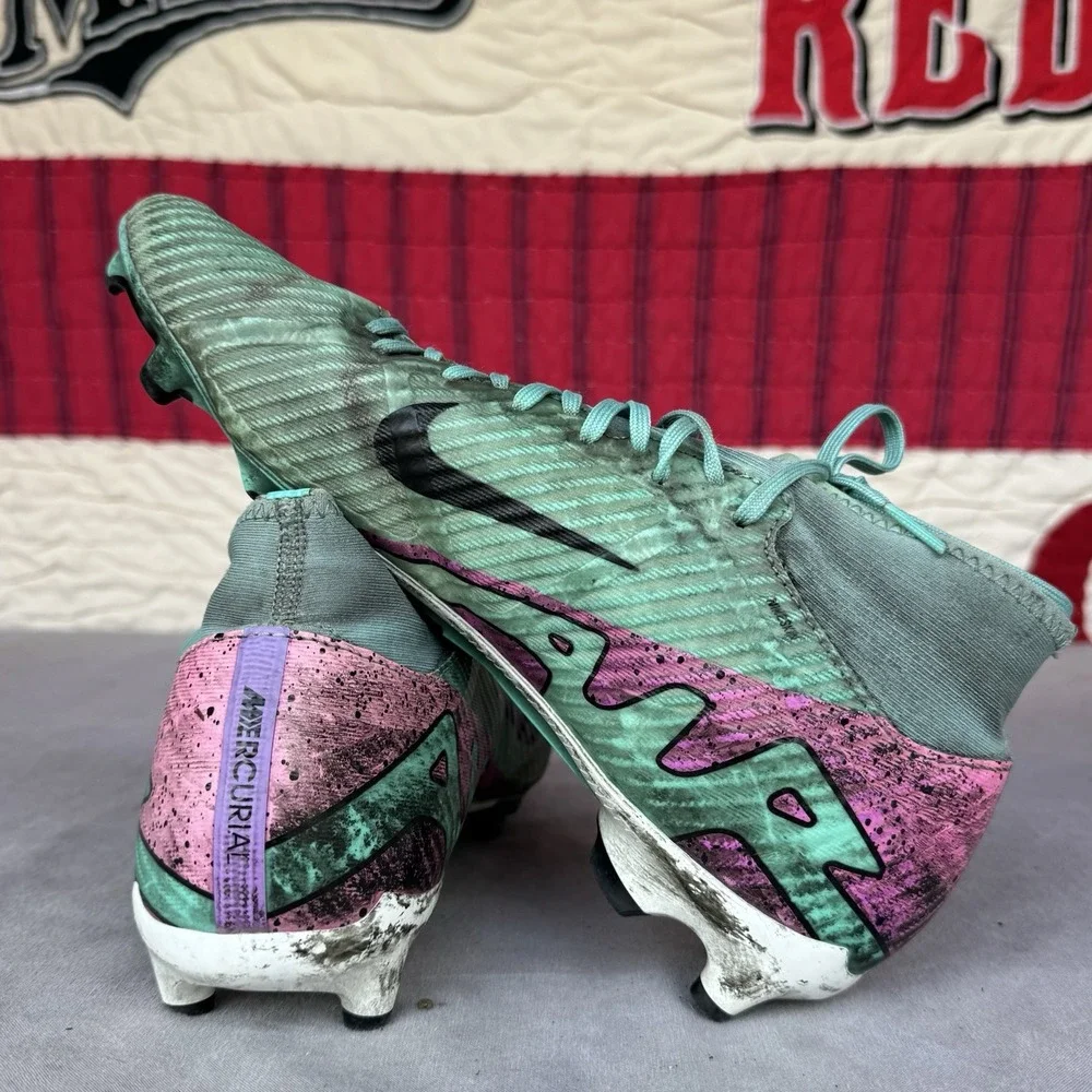 Size 9 - Nike Zoom Superfly 9 Academy Soccer Cleats DJ5625-300 Turquoise Mens‎