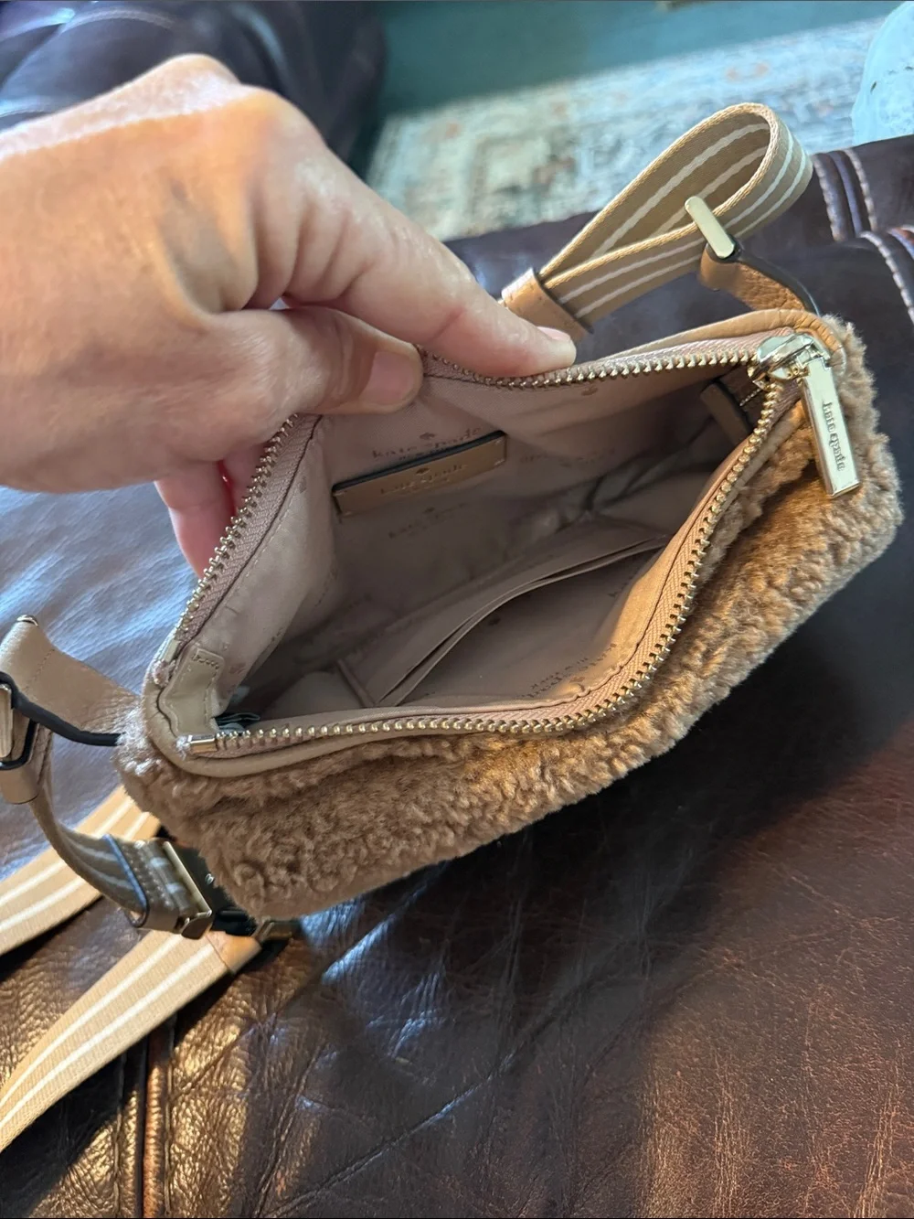 kate spade plush faux