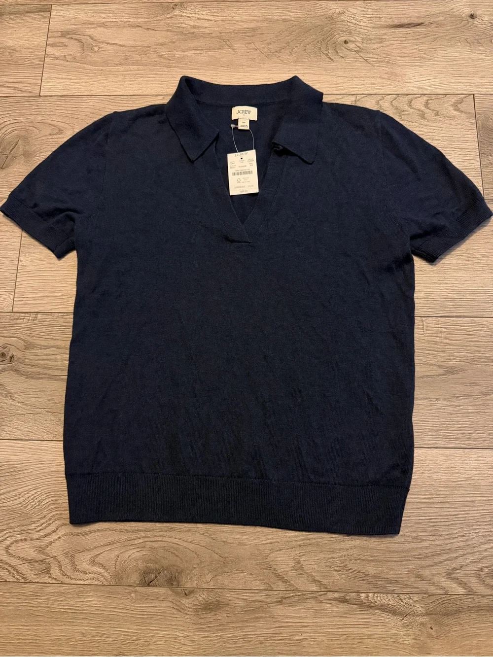 J. Crew Navy Short Sleeve Polo