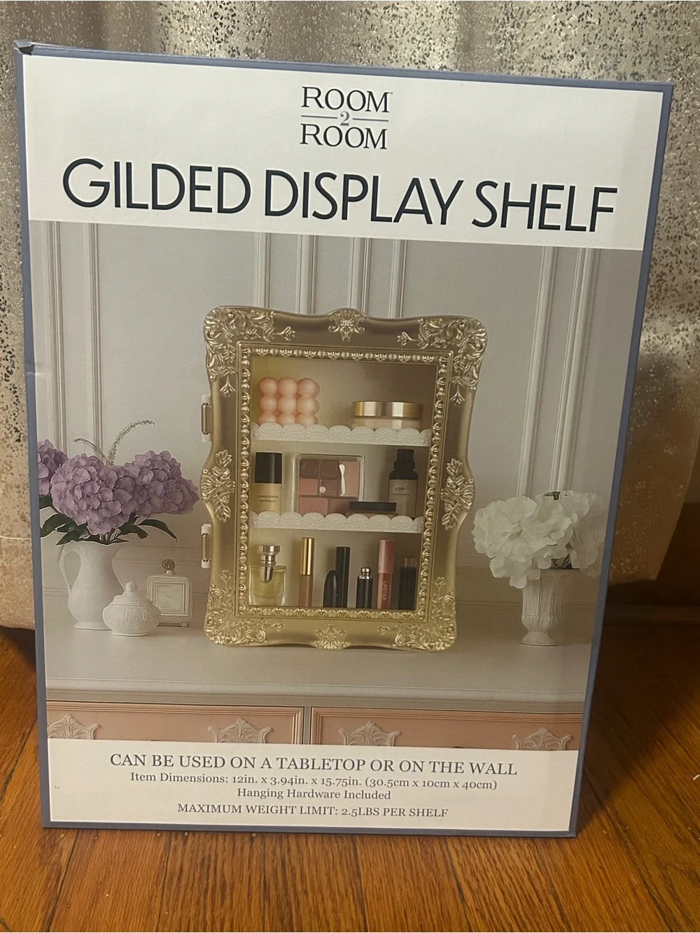 Gilded Display Shelf - Gold