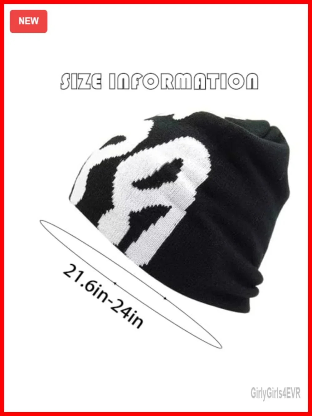 Y2K Letter Print Reversible Beanie - Top Tier Style
