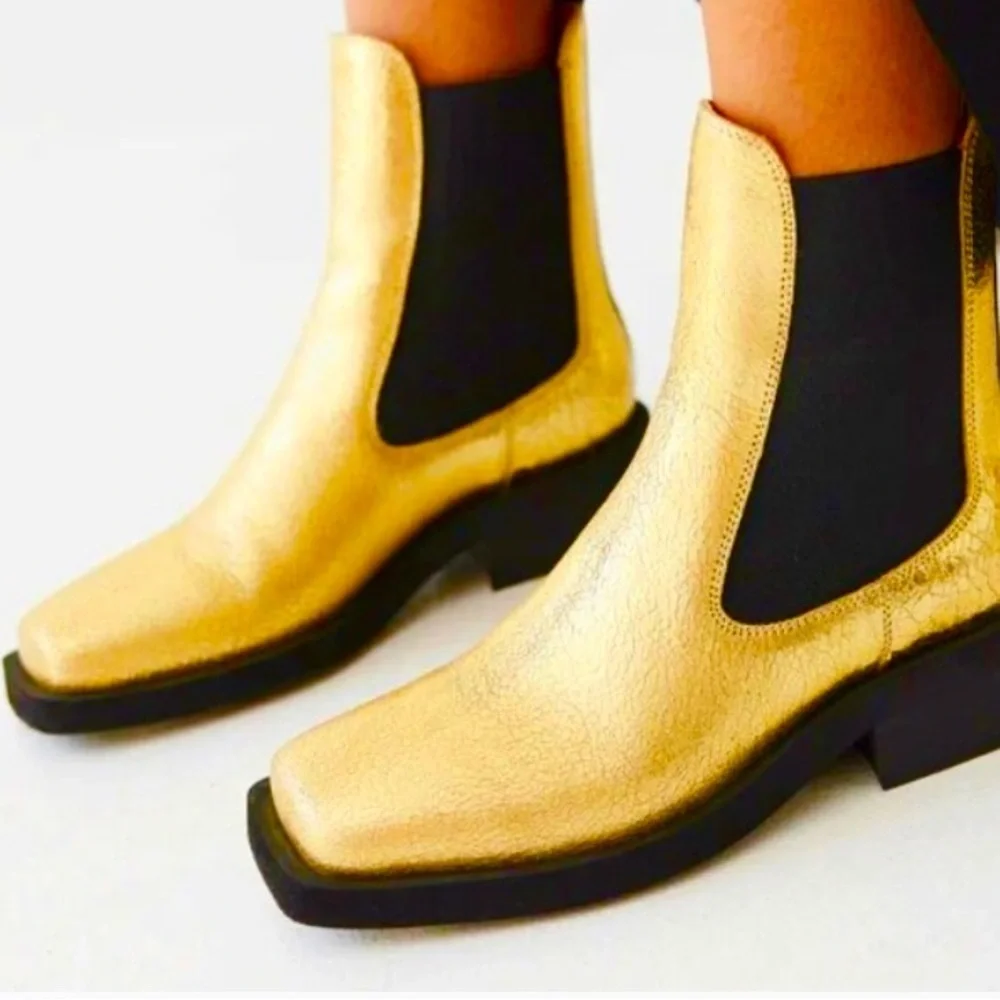 Ganni gold metallic