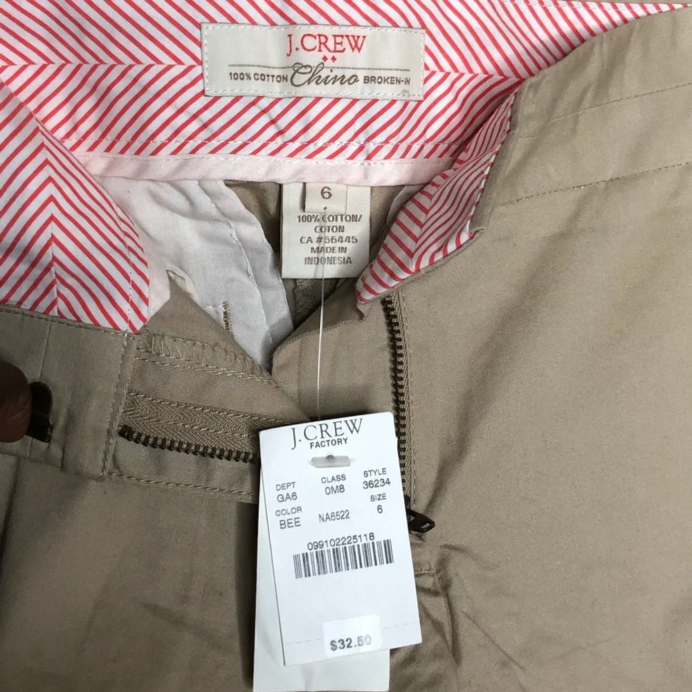 J. Crew 100% cotton