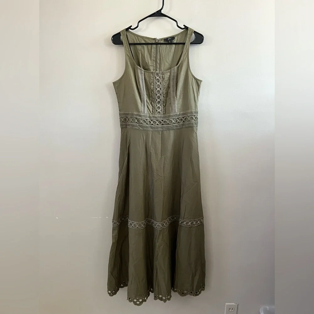 J. Crew sleeveless midi