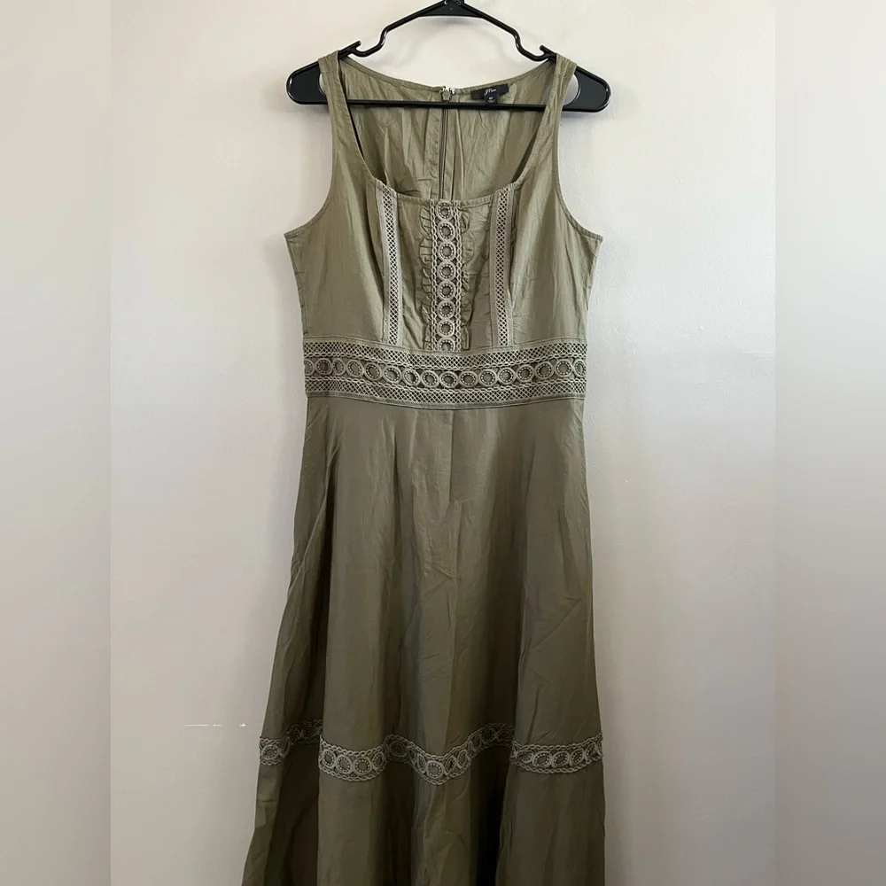 J. Crew sleeveless midi