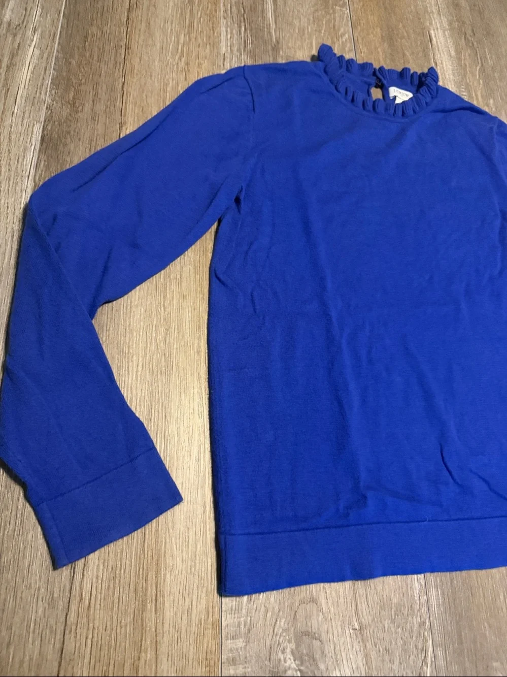 J. Crew Women’s Ruffle Neck Crewneck Sweater