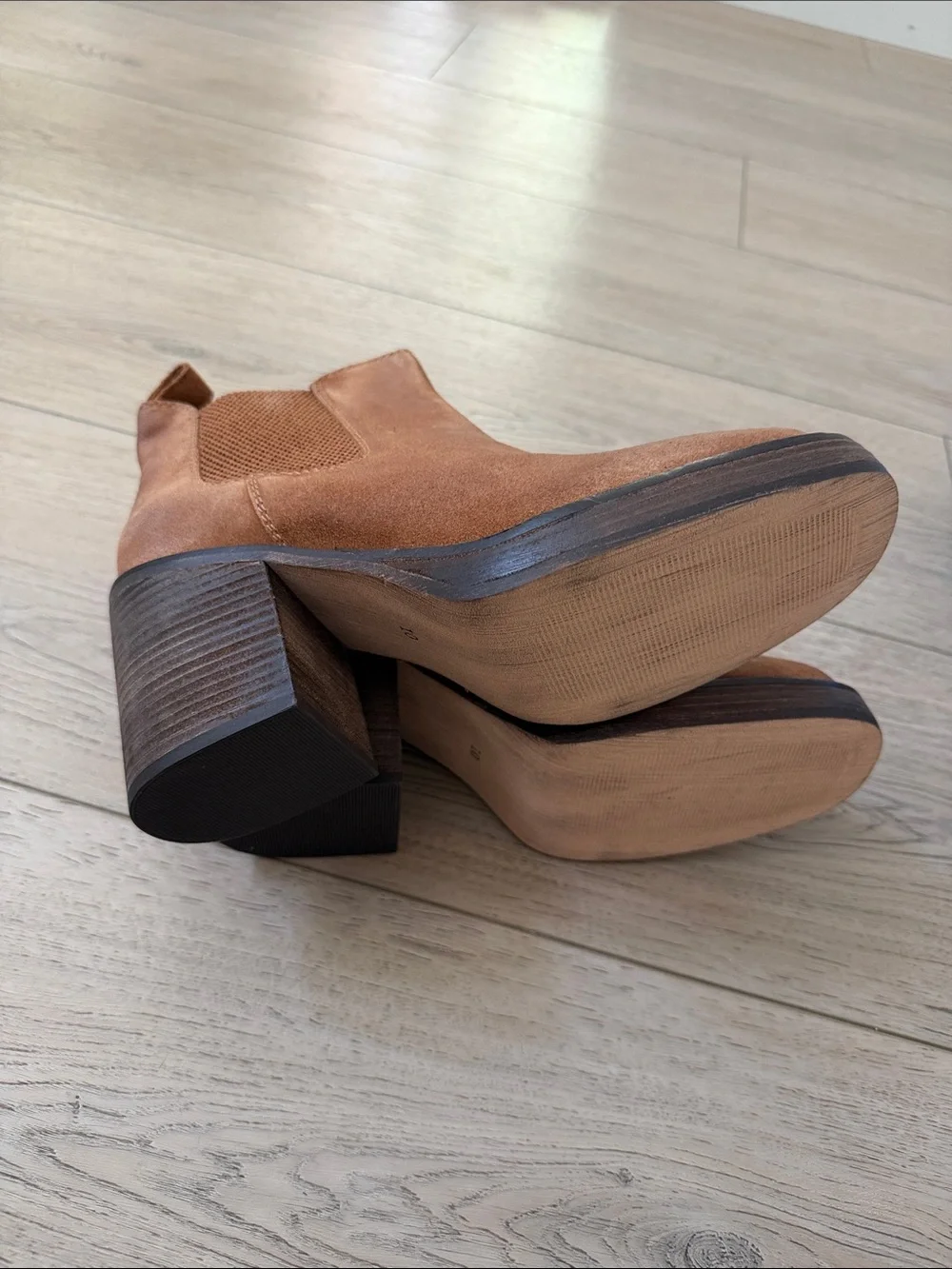Diba Chestnut Brown Suede Chelsea Ankle Boots