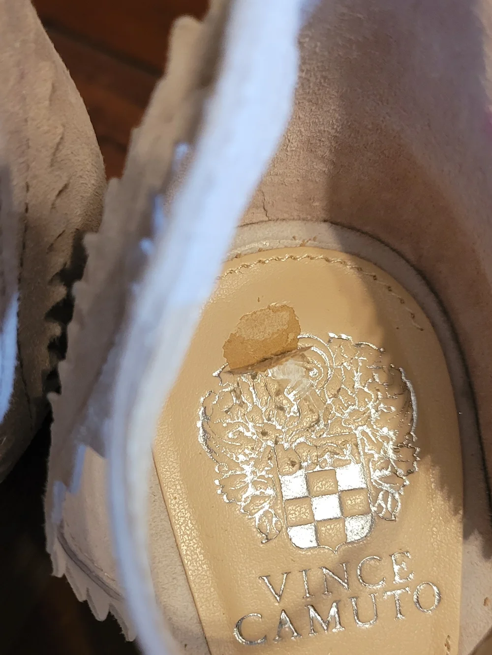 Vince Camuto suede upper