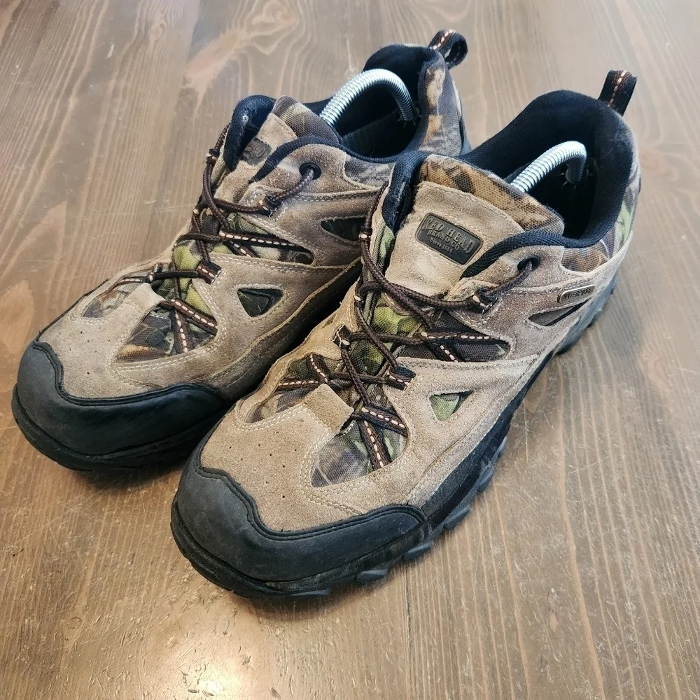 RED HEAD Brand Granite Peak Waterproof Hikers, Men's Sz 12 Tan Brown & Camo