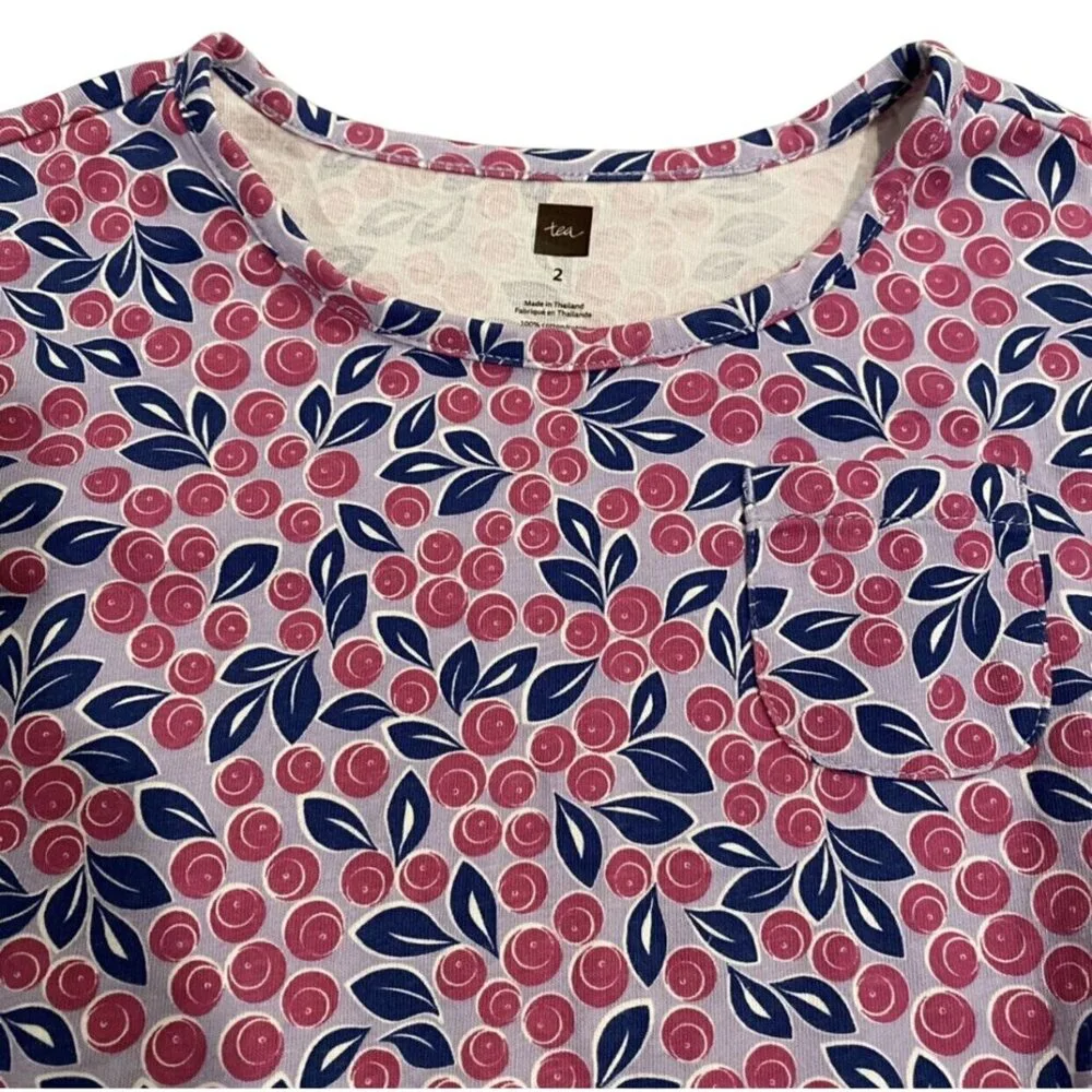 Tea Collection Sz 2 Floral Print Tunic Dress