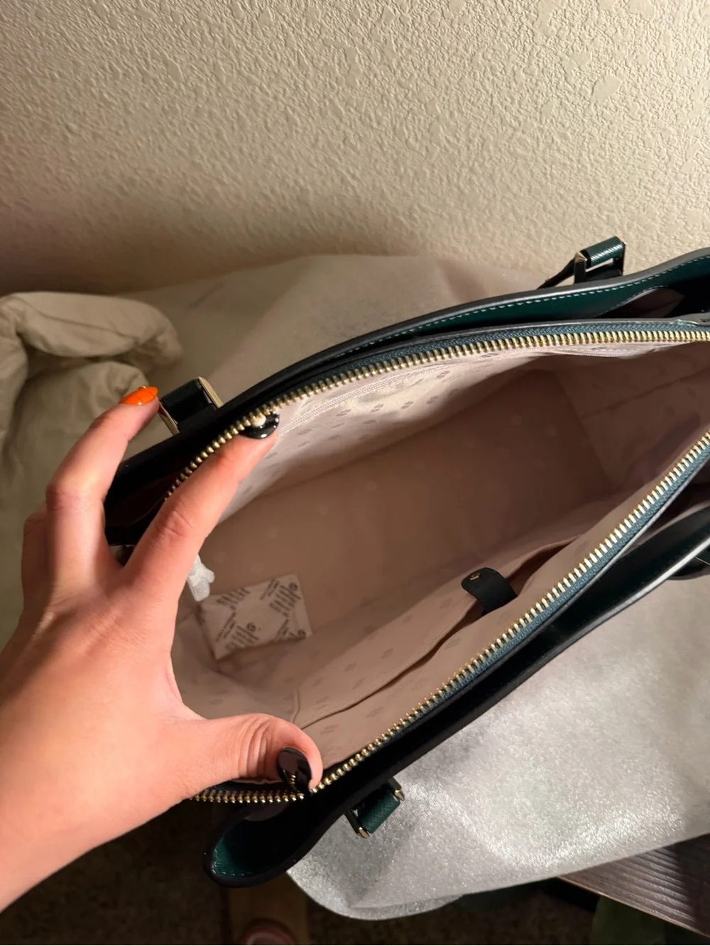 kate spade structured saffiano