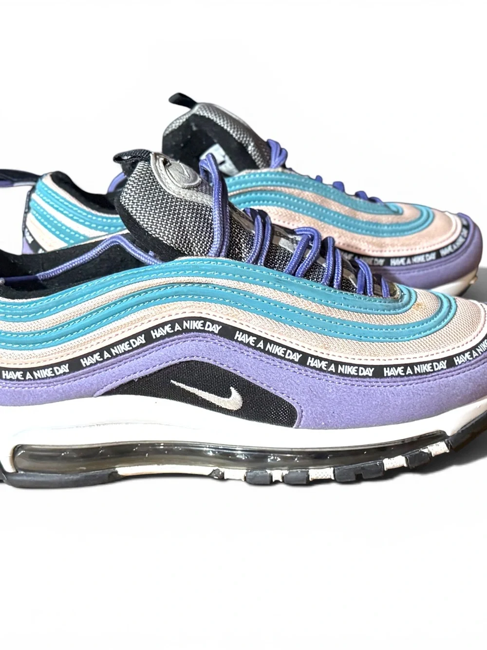 Nike Air Max 97 'Have A Nike Day' - Teal, Lavender & Black