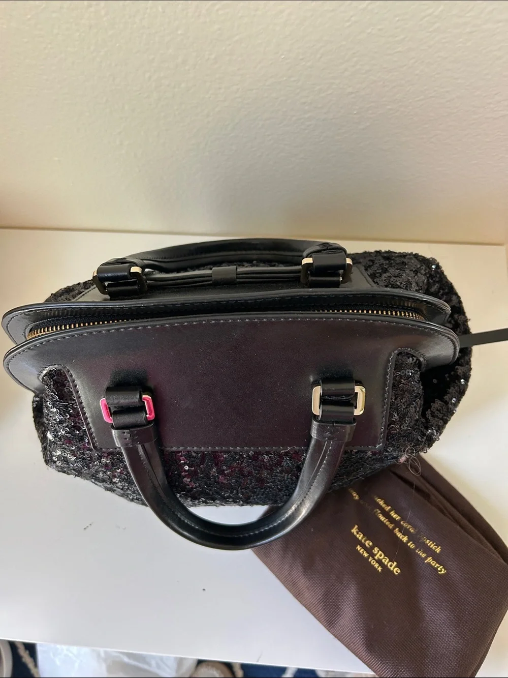 kate spade sparkling black