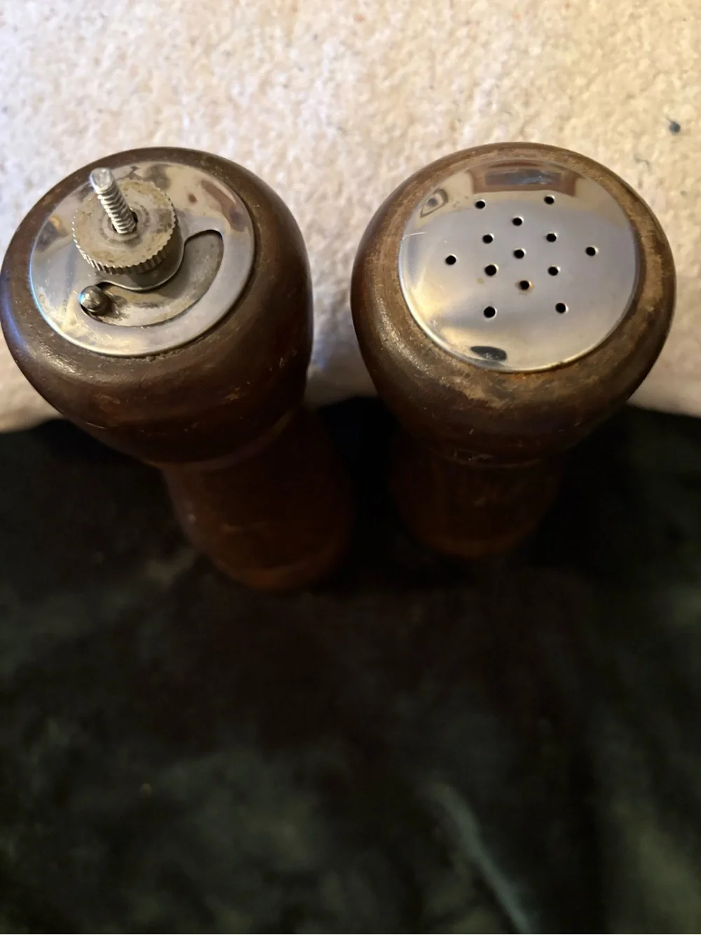 Wooden Salt and Pepper Shaker Mill Set- Brown
