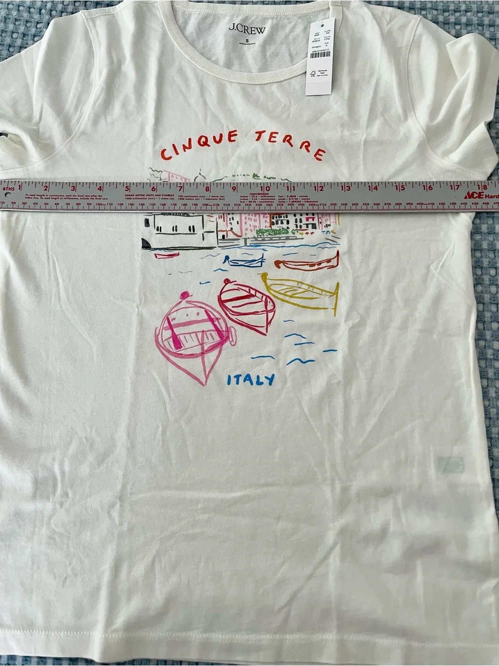 J. Crew cream sleeve