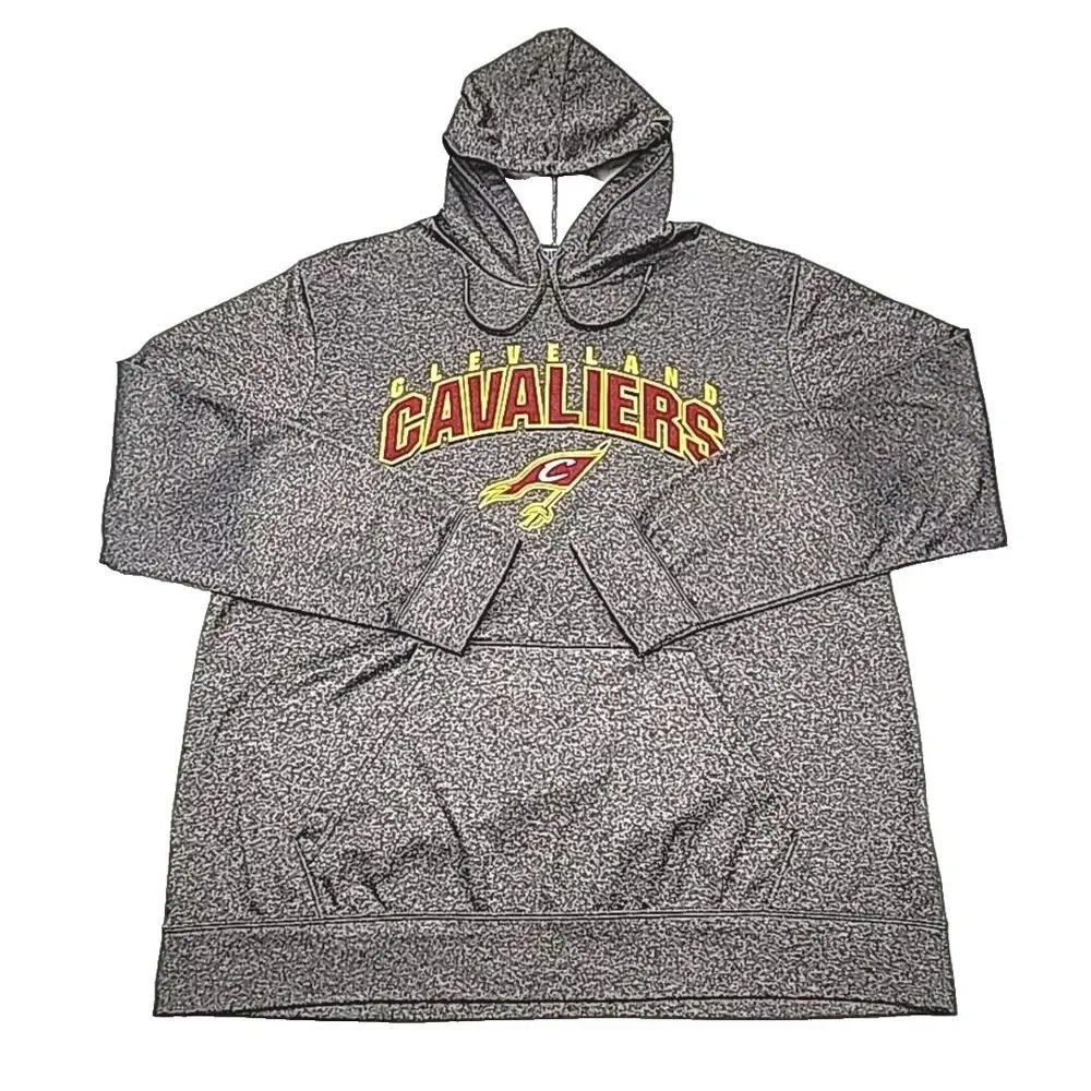 Cleveland Cavaliers Hoodie Sweatshirt TX3 Warm Gray Men XL NBA Basketball CAVS