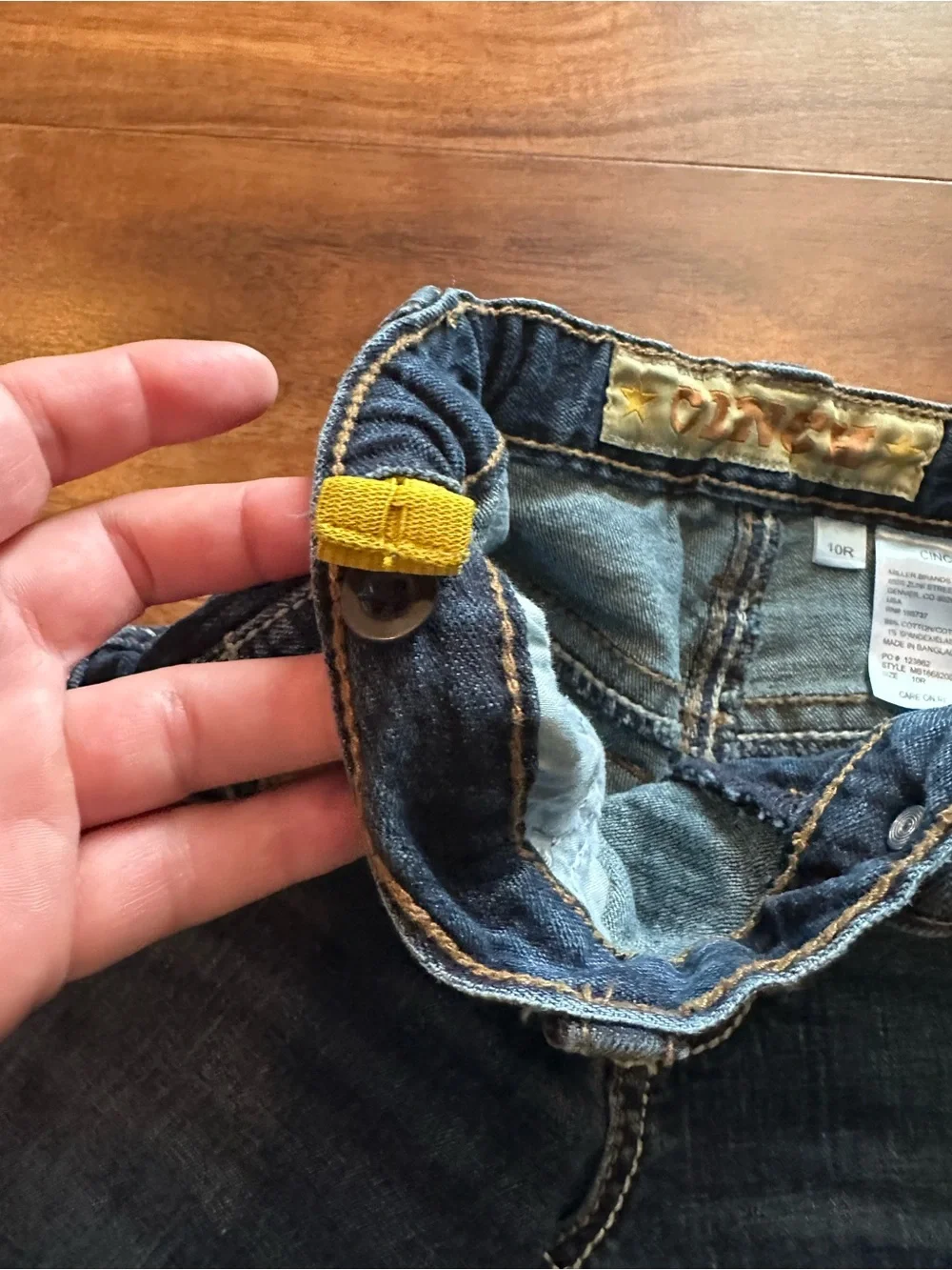 Cinch durable denim