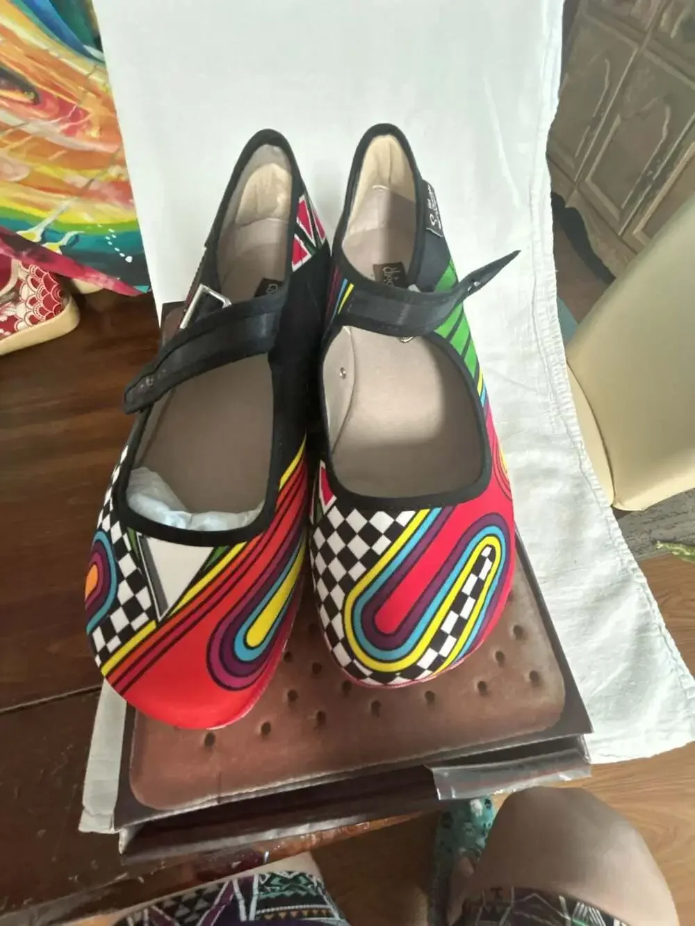 Hot Chocolate Design Chocolaticas 1980 Women's Platform Mary Jane Shoes SZ 9