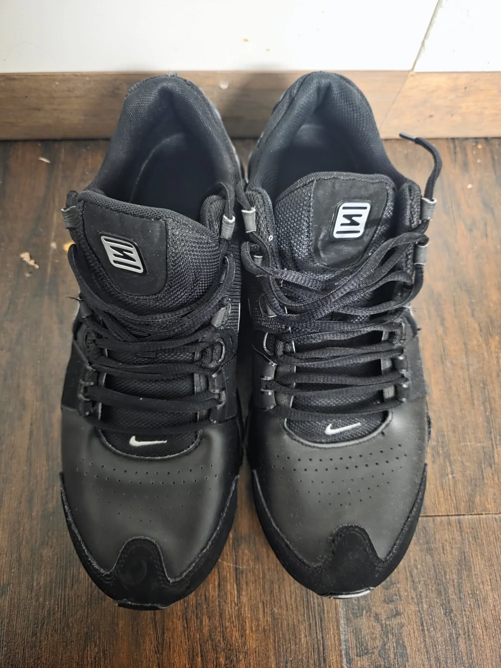 Men's 2016 Nike SHOX AVENUE Running Sneaker Shoes Black Size 12