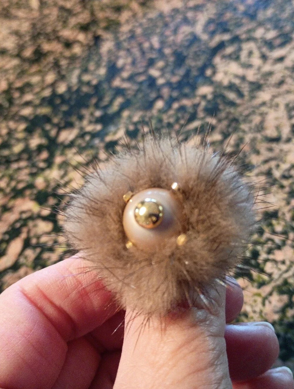 Louis Vuitton Pearl And Mink Ring