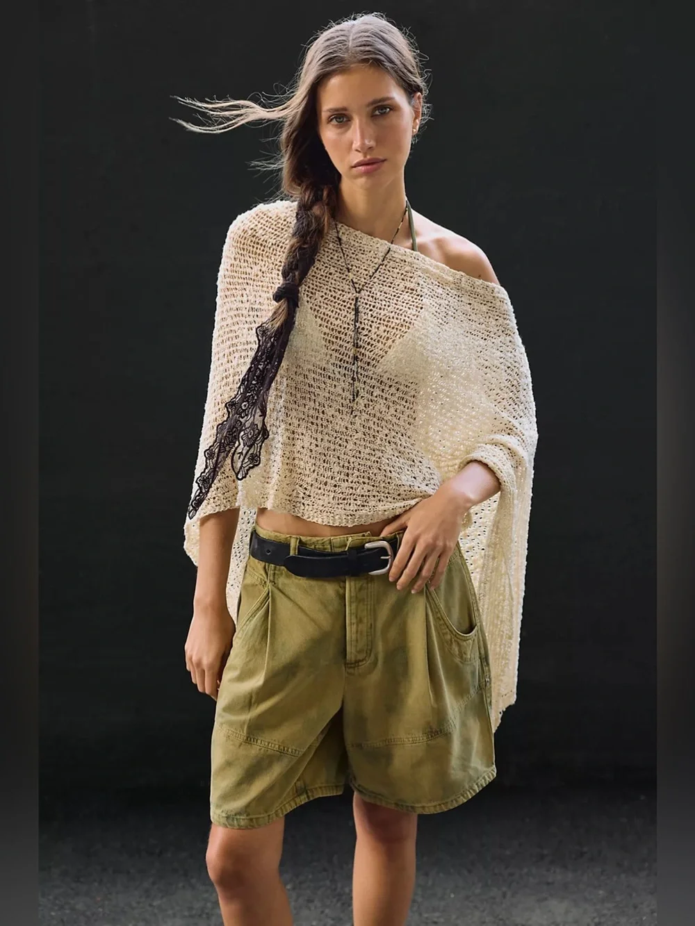 Free People Wild Rebel Barrel Shorts