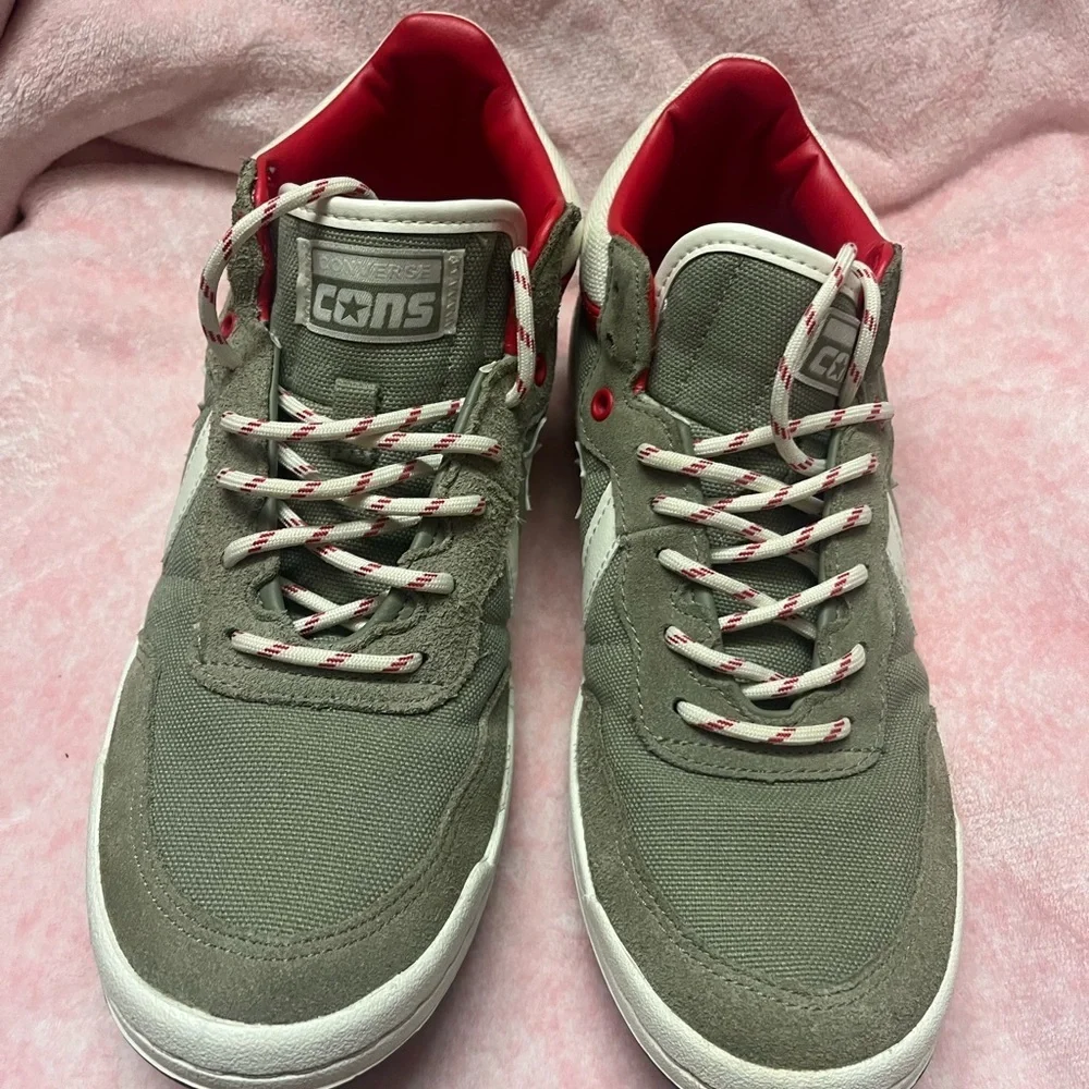Converse Gray and‎ Red Men's Sneakers