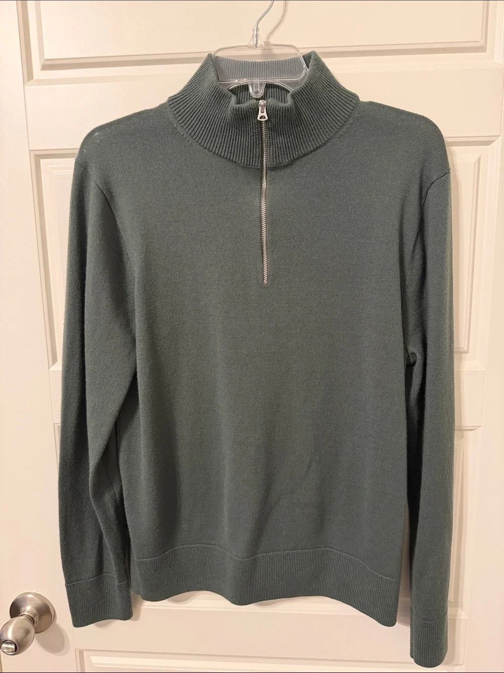 J Crew Men's Half-Zip Mock Neck Sweater