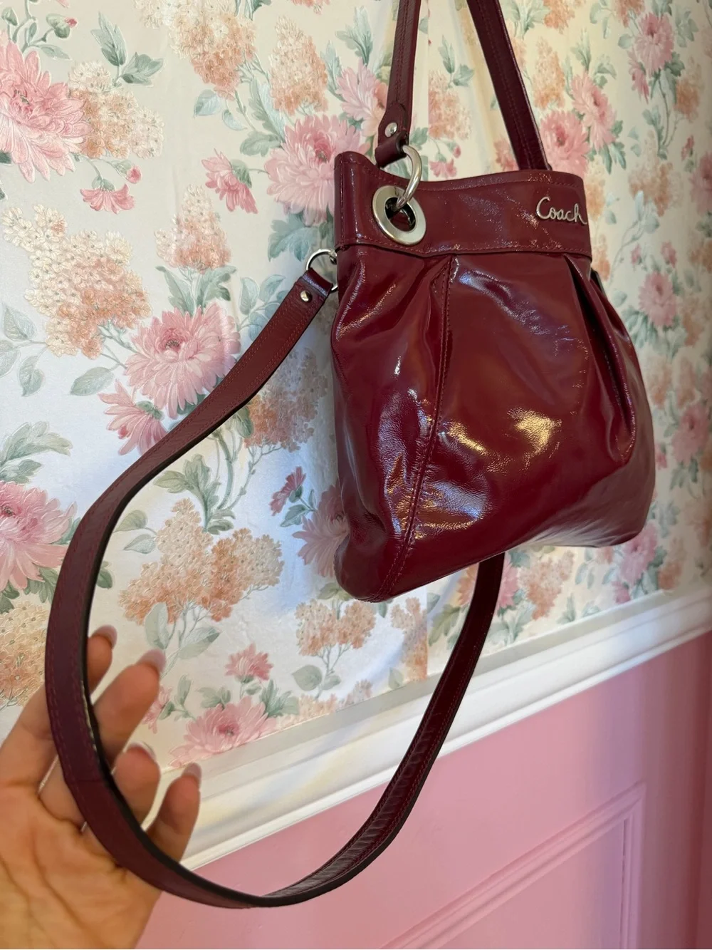 Coach polished patent