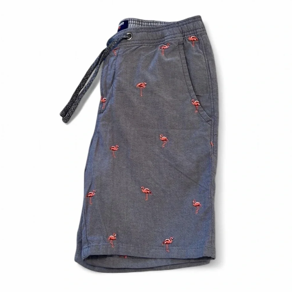 Superdry Sunscorched Flamingo Embroidered Shorts Gray S