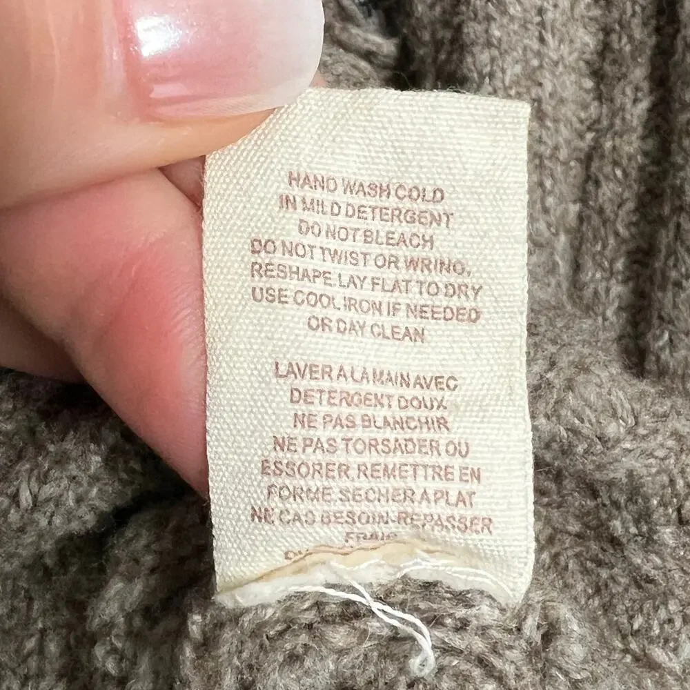 Free People Cuddle Bear Admiral Sweater Cardigan Jacket Brown Size Medium