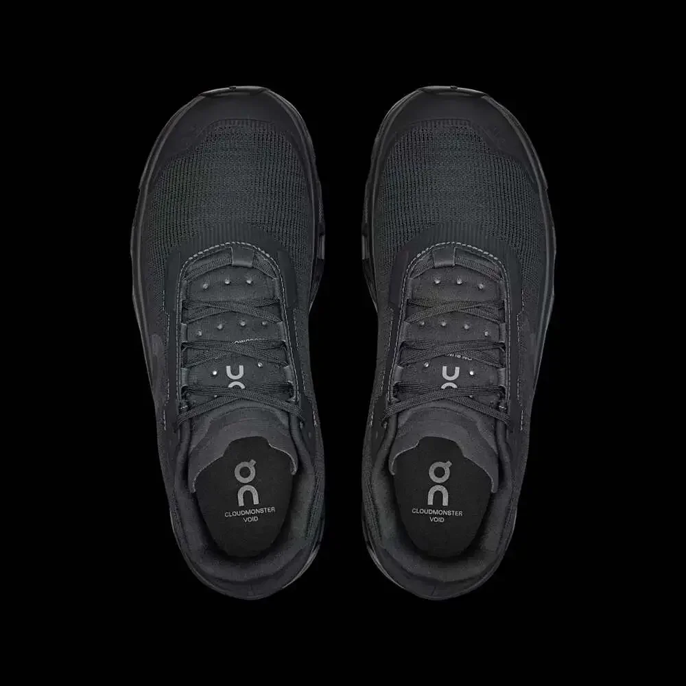 On Cloudmonster Void Running Shoes in Black