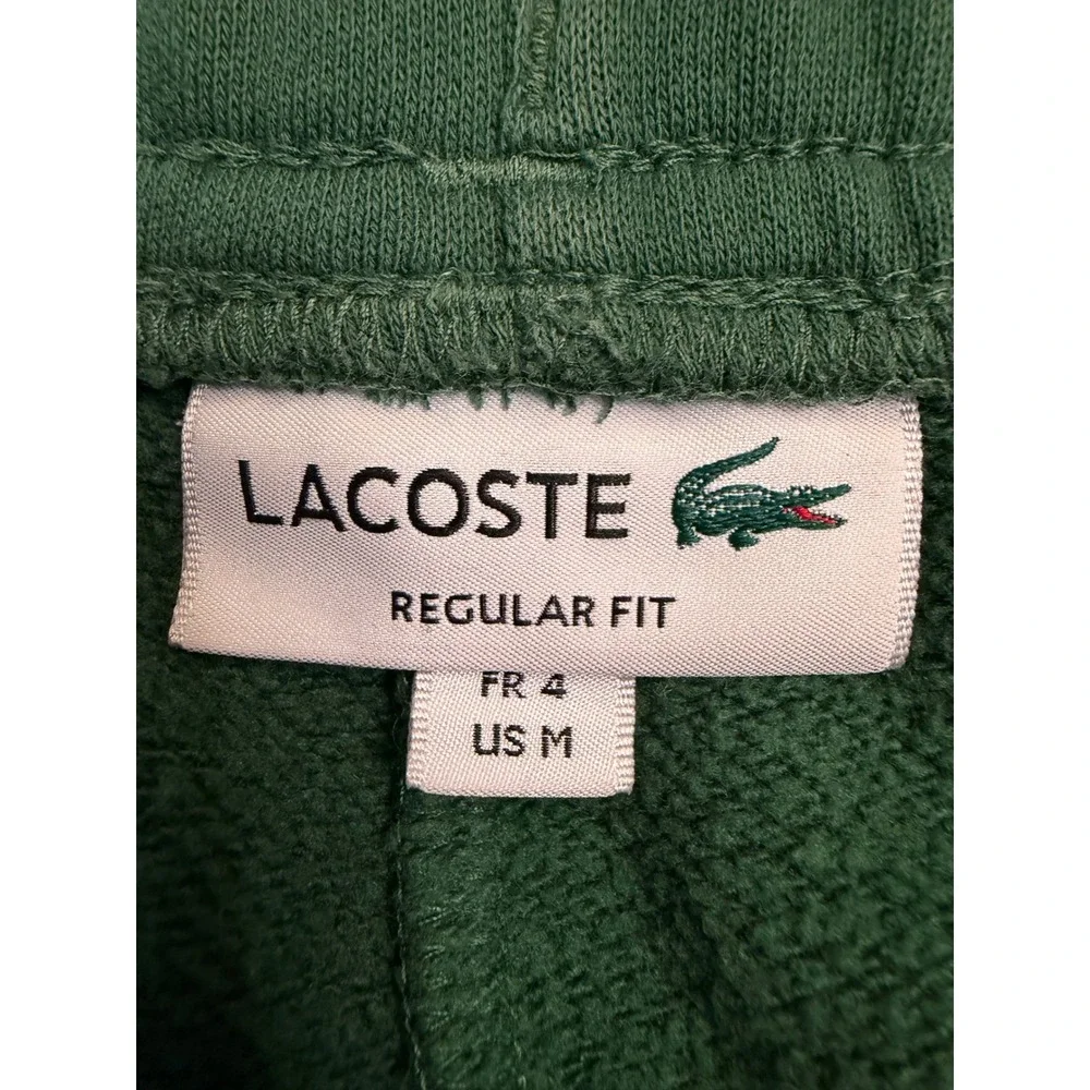 Lacoste Mens Regular Fit Sweat Shorts Green Fleece Drawstring Logo GH9627 US M