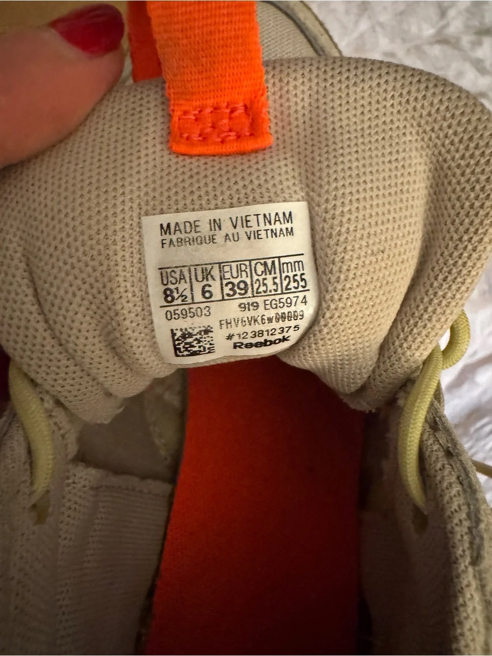 Reebok athletic shoes
