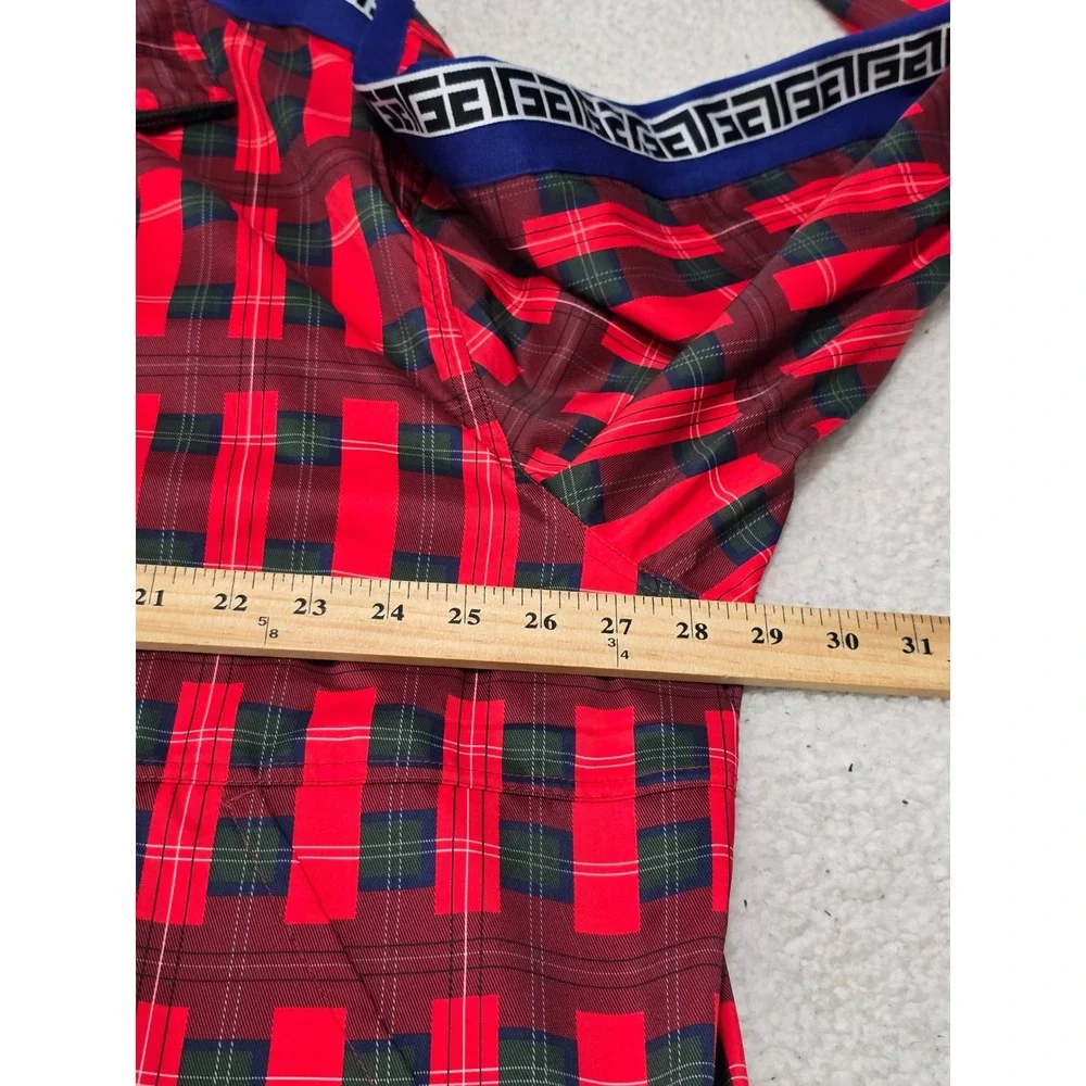 Nike‎ Giannis Coming to America Track Jacket Red Plaid Prince Akeem 2XL